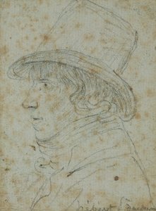Jacques Hebert (1757-94) (blyant på papir) av Georges Francois Gabriel
