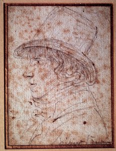 Portrett av Jacques Hebert (1757-1794) journalist og revolusjonær politiker, grunnlegger av avisen "" faren Duchesne"". Tegning av Gabriel