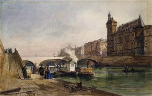 På Seinen, Paris, av Georges Francois Guiaud