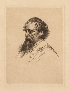 Portrett av Charles Dickens av Georges Gorvel