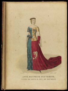 Anne av Auvergne 1358-1417, grevinne av Forez og hertuginne av Bourbon, sent på 1700-tallet.
