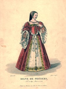Diane de Poitiers, tidlig på 1800-tallet.