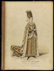 Isabeau av Bayern, dronning av Frankrike, sent på 1700-tallet.