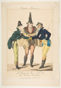 Le Goût du Jour, nr. 21: The Incredible Moderns, fra Caricatures Parisiennes, ca. 1815.