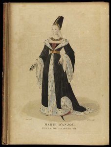 Marie av Anjou, dronning av Frankrike, slutten av 1700-tallet.