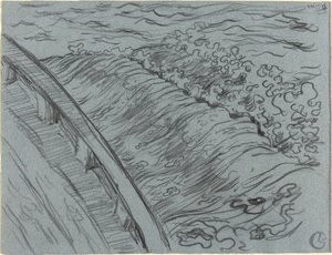 Havet utenfor kanten av en båt, Bretagne av Georges Lacombe