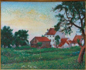 Huset til Fourmariers i La Hulpe av Georges Lemmen