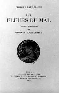 Frontispice av "The Flowers of Evil" av Charles Baudelaire (1821-1867) illustrert av Georges Antoine Rochegrosse (1859-1938) 1910 av Georges Marie Rochegrosse