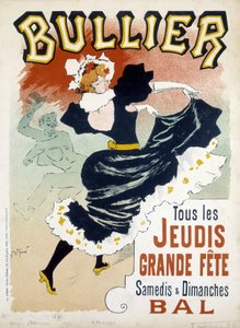 Plakat "Bullier"" for ball - puben på slutten av 1800-tallet av Georges Meunier