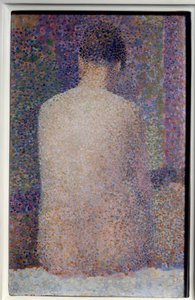 Baksidemaling av Georges Seurat (1859-1891) 1887 Søn. 0,24x1,55 m Paris, musee d