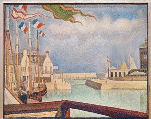 Port-en-Bessin, en søndag (olje på lerret)