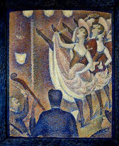 Studer for chahuten Danceuses de chahut, dans en skandale, danseform som dukket opp samtidig med den franske Cancan, rundt 1830 i Montparnasse. Maleri av Georges Seurat (1859-1891) 1889 Buffalo. Albright Knox Art Gallery - Studie for Le Chahut. Da av Georges Pierre Seurat