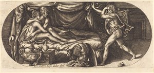 Mars og Venus overrasket av Vulcan av Georges Reverdy