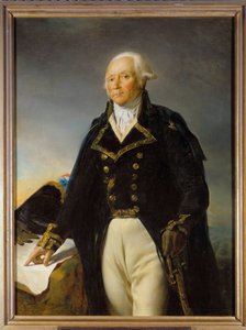 Portrett av Francois Christophe Kellermann (1735-1820), hertug av Valmy, sjef for hæren til Mosel-maleriet av Georges Rouget (1784-1869) 1792 Dim. 1,35 x 1 m av Georges Rouget