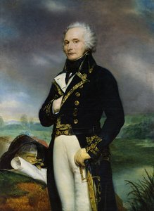 Portrett av Viscount Alexandre-Francois-Marie de Beauharnais (1760-94) etter et maleri av J. Guerin