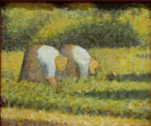 Bondekvinner i arbeid av Georges Seurat