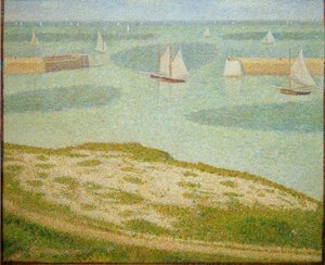 Port-en-Bessin, inngang til ytre havn av Georges Seurat