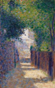 Rue St. Vincent om våren, ca. 1884 av Georges Seurat