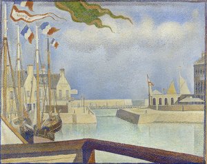 Sonntag i Port-en-Bessin (Port-en-Bessin, på en søndag). 1888 av Georges Seurat