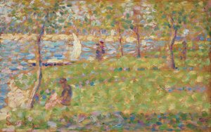 Studie for "La Grande Jatte" av Georges Seurat