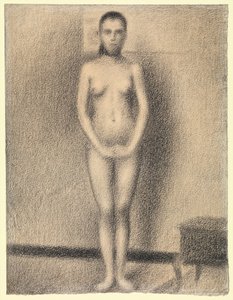 Studie til «Poseuses» av Georges Seurat