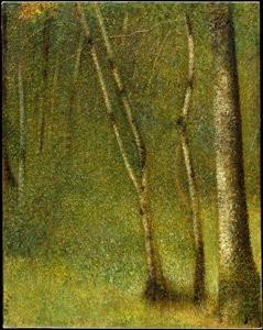 Skogen ved Pontaubert av Georges Seurat