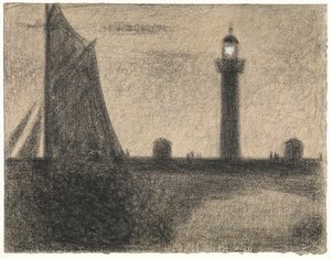 Fyret ved Honfleur av Georges Seurat