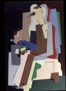 Ung mann som leser av Georges Valmier
