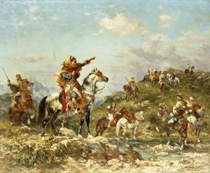 Arabiske krigere til hest,