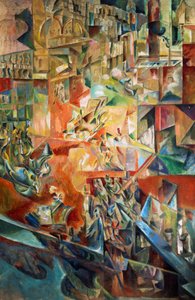 Metropolis, av Georges Yakoulov (1884-1928). Russland, 1900-tallet. av Georges Yakoulov