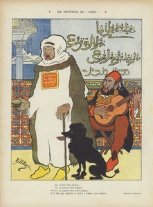 Satire som skildrer den avsatte marokkanske sultanen Abdelaziz og den osmanske sultanen Abdul Hamid II.