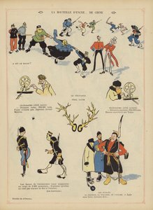 Satire over den russisk-japanske krigen. Illustrasjon for Le Rire