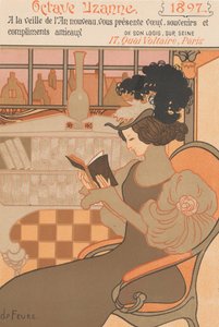 Nyttårsønsker for 1897 fra Octave Uzanne, 1896 av Georges de Feure