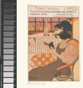 Nyttårsønske fra Octave Uzanne for året 1897 av Georges de Feure