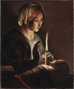 Den hellige Anne med Kristusbarnet, 1645-c.1650 av Georges de La Tour