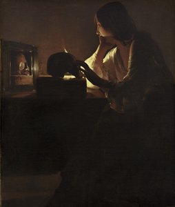 Den angrende Magdalen, 1635-40 av Georges de La Tour