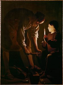 Sankt Josef Carpenter … av Georges de La Tour