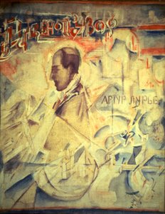 Agendaen. Portrett av komponisten Arthur Lourié 1891-1966, 1918