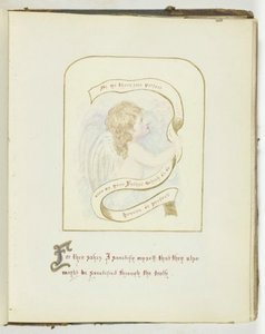 Uten tittel [kerub med religiøs tekst], 185568.