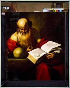 St. Jerome av Gerard (1594-1660) Doullet