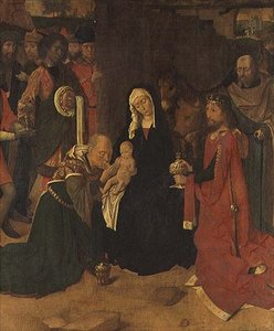 Adoration of the Magi, ca. 1490 (olje på lerret) av Gerard David