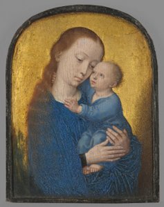 Del av en diptyk: Maria med barnet