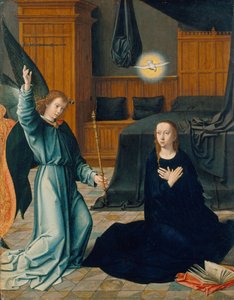 Bebudelsen, ca. 1509 (blandede medier på eik) av Gerard David