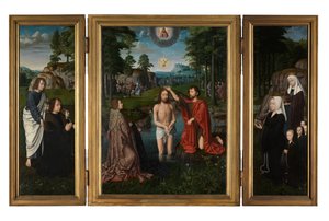 The Baptism of Christ, ca. 1502-08 (olje på panel) av Gerard David