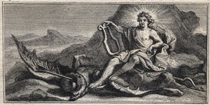 Apollo dreper Hydra - Apollo terrassant l