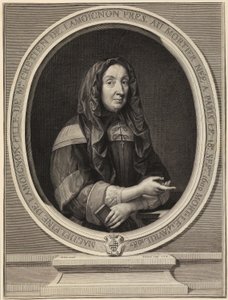 Portrett av Madeleine de Lamoignon av Gérard Edelinck