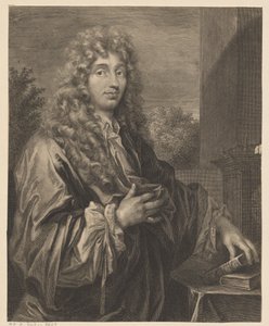 Portrett av Christiaan Huygens av Gérard Edelinck