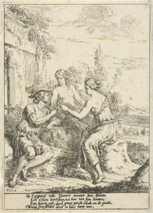 Pastoral scene med Dameet, Galate og Amaril av Gerard Hoet (I)