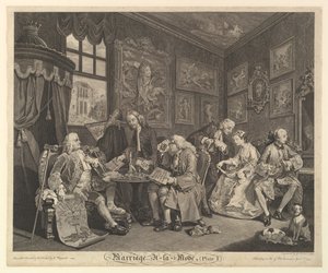 Ekteskap A-la-Mode, Tavle I, 1. april 1745.