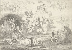 Merkur gir Bacchus til nymfene The Lives of the Bacchantes (serietittel)